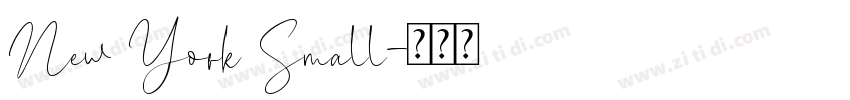 New York Small字体转换